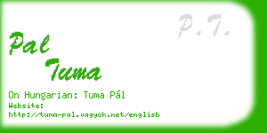 pal tuma business card